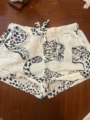 Desmond And Dempsey Black Jaguar Cotton Pajama Set thumbnail 4
