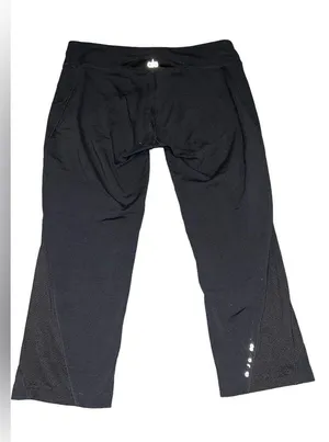 Alo cool fit black cropped leggings size medium thumbnail 6