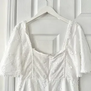 Showpo White Lightweight Fancy A Spritz Square Neck Embroidered Mini Dress 12 US thumbnail 11