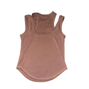 Forever 21 Clean Slate Ribbed Tank Top Mauve Size Large Layered Y2K thumbnail 2