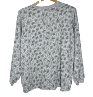Aerie Women’s Oversized Terry Sweatshirt Leopard Print Loungewear Cozy size S thumbnail 2