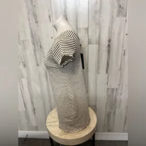 Stripped dress Gray Size L thumbnail 4