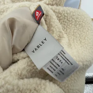 Varley Ellis Gilet Sherpa Reversible Quilted Puffer Vest Medium Beige VAR00942 thumbnail 12