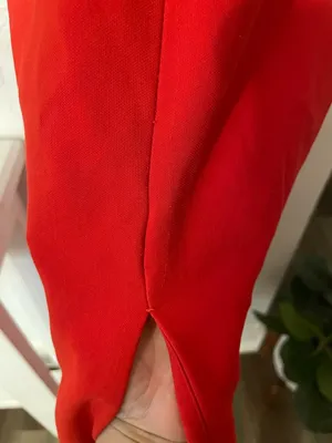 Likely Red Harbor Gown Halter Maxi Dress Front Slit Size 2 thumbnail 11