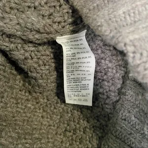 Abercrombie & Fitch Y2K Wool Sweater Vest Brown Shawl Collar Women’s Size Small thumbnail 9