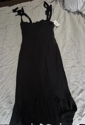 o.p.t black midi dress Size L thumbnail 1
