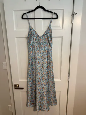 Belk Satin Floral Midi Dress thumbnail 5