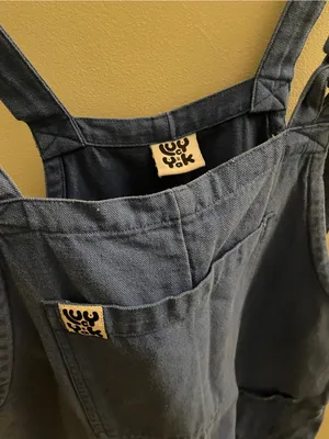 Vintage 100% Organic Cotton Lucy & Yak Blue Denim-Style Overalls thumbnail 3