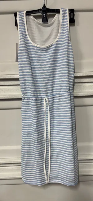 Rosa Clothing Sleeveless Waist Drawstring Striped Dress Small thumbnail 1