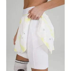 Lululemon Court Rival High Rise Skirt Extended Liner Cross‎ Court Electric Lemon thumbnail 9