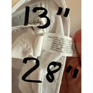 Zara Jeans Women Size‎ 0 White Straight Leg Raw Hem High Waisted Denim Pants thumbnail 6