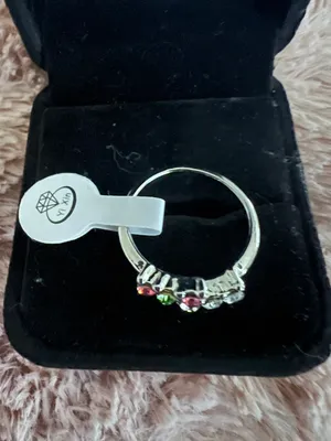 Women’s Gorgeous Sterling Silver Ring Size 18/8 US thumbnail 3