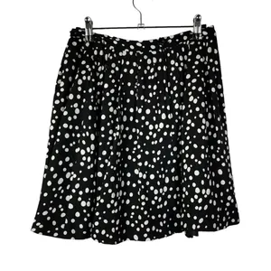 Forever‎ 21 Black & White Polka Dot Circle Mini Skirt S thumbnail 2