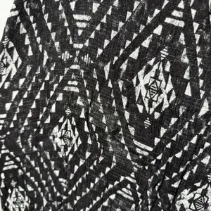 Y2K Mudd Black &‎ White Geometric Print Sleeveless Front Slit Maxi Dress Sz XL thumbnail 8