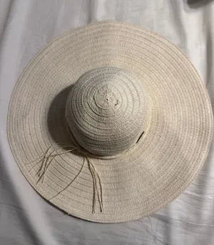 Panama Jack Cream Straw Sun Hat Wide Brim Floppy Summer Beach Resort thumbnail 1