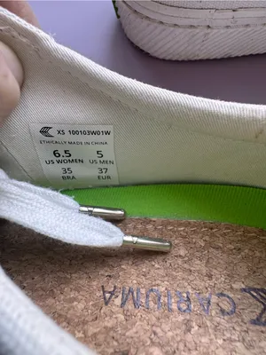 Cariuma‎ OCA Low White Canvas Sneakers Women's 6.5 Sustainable Shoes thumbnail 2