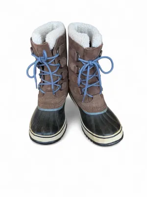 Sorel Women's Sz 11 Suede 10" Winter Boots Rubber & Leather NL1966-202 Lace Up thumbnail 2