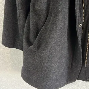 Pendleton Women's Water Resistant Cascade Wool Campbell Coat Charcoal Size L thumbnail 5