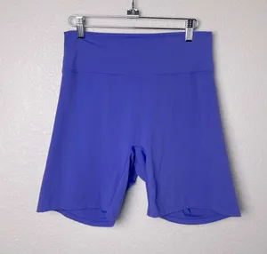 Amazon Brand Women's Blue Purple High-Waisted Biker Shorts Size XXL thumbnail 1