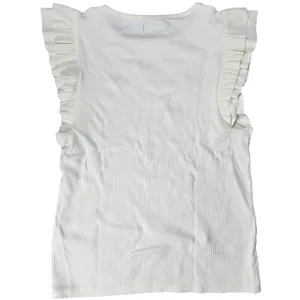 J. Crew Vintage rib ruffle-sleeve‎ shirt L BP083 thumbnail 2