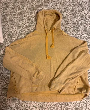 FP Movement Heathered Mustard Yellow Hoodie thumbnail 1