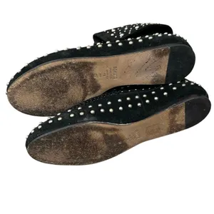 Schutz Evie Suede Studded Moccasin Boots Women's Black Size 7 B thumbnail 7