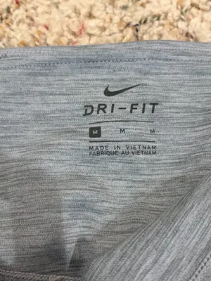 Nike One 7/8 Training Tights Leggings Gray Black Mesh thumbnail 5