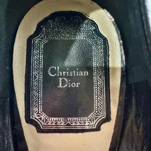 Christian Dior Black Patent Platform Bow Pump Y2K SINGLE SHOE thumbnail 2