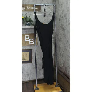 And Now This Womens Plus Sleeveless Knit Wrap Midi Dress MMD020822P Black 2X thumbnail 2