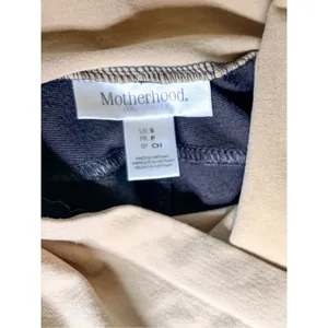 Motherhood Maternity Women's Heather Stretch Leggings Gray Tan Size Small thumbnail 7