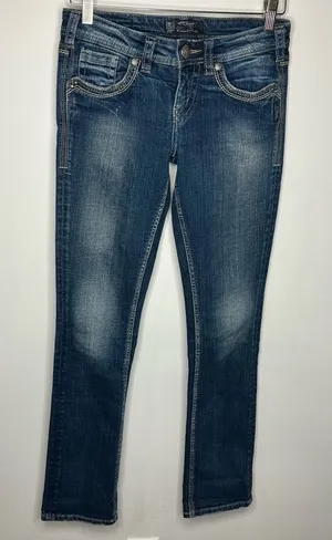 Silver Jeans Aiko Baby Bootcut Jeans‎ Size 26 thumbnail 1