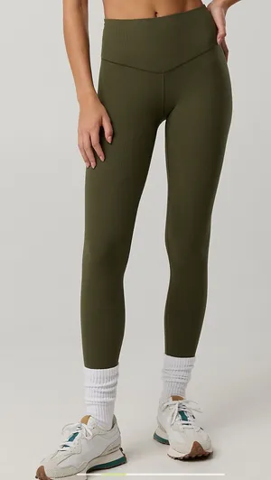 Aerie High-Rise 7/8 Leggings Dark Green Size Medium Activewear Yoga thumbnail 1
