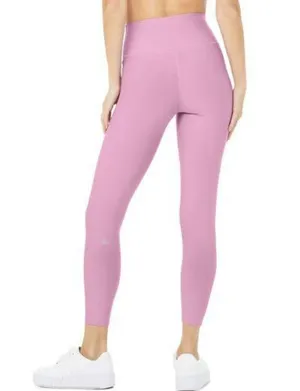 Alo 7/8 High-Waist Airlift Leggings Pink Lavender Hi-Rise Waisted Skinny Tights thumbnail 2