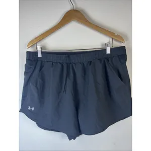 Under Armour Fly By 2.0 Running Shorts Black Womens Size XL Loose Activewear thumbnail 4