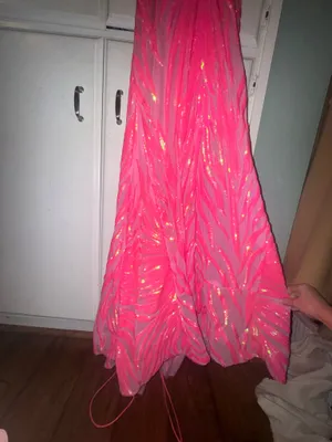 Size 2 Jovani 08481 prom dress Hot Pink thumbnail 7