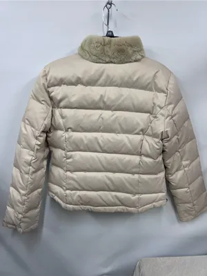 Wilsons Leather Puffer Jacket duck down waterfowl feathers genuine rabbit fur M thumbnail 10