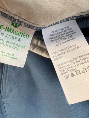 J. Crew Blue Cotton Utility Patch Pocket Camp Pants Preppy Size 10 thumbnail 9