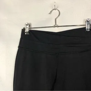 Lululemon‎ Astro Black Criss Cross Waistband Flared Leg Yoga Pant 6 thumbnail 7