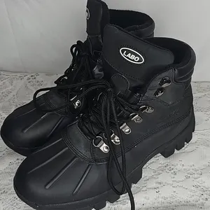 Labo Waterproof Snow Winter Black lace up Boots Sz 6 thumbnail 4