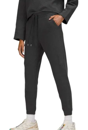 Lululemon‎ Ribbed High-Rise Jogger 25" *7/8 Length Heathered Black 6 thumbnail 1