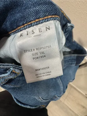 Risen Straight Leg Jean Blue Size 1X thumbnail 8