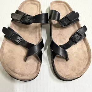 Madden Girl Bryceee Shoes Womens Size 6.5M Black Strappy Buckle Sandals Comfort thumbnail 3