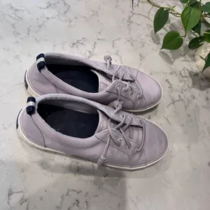 Sperry Crest Vibe Lavender Purple Canvas Slip On Sneakers STS87255 Womens 8 thumbnail 6