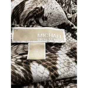 Michael Kors Soft Long Sleeve Leopord‎ Print Shirt, Size Medium thumbnail 4