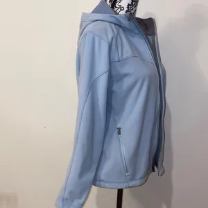 Vintage The North Face Women's Powder Blue Windwall Ski Jacket Size Medium thumbnail 10