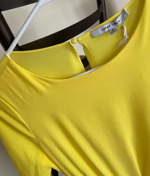 Yellow Open Back Romper thumbnail 3