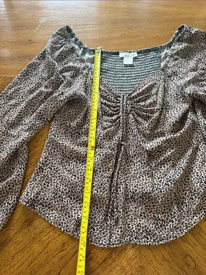 Women’s Blouse Brown Size L thumbnail 2