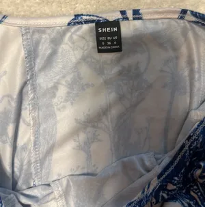 SheIn Shine Blue Nature Crop Top thumbnail 3