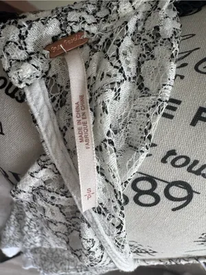Free People Bohemian White Lace swing tunic thumbnail 7