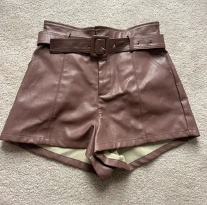 Altar'd State High Rise Leather Shorts thumbnail 1